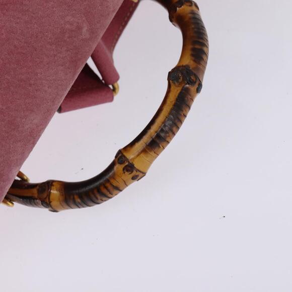 GUCCI Backpack Suede Pink Gold 003 2058 0016 Auth 144974 main image 9